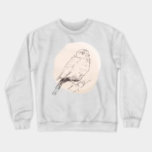 Hand drawn illustration of canary bird Crewneck Sweatshirt